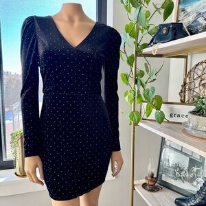 Miami for Francesca’s, Chrissy V-Line Velvet Dress, NWT, Size: Small